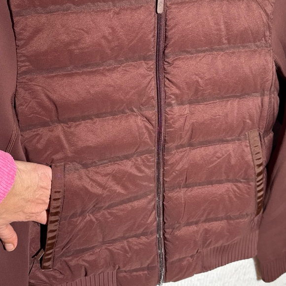 LULULEMON Women’s Reversible Bomber Jacket Size 8 Brown Bronze Full Zipper - Picture 4 of 12